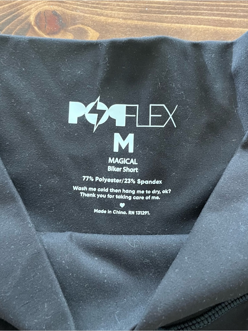 POPFLEX Black Bike Shorts and Yoga Pants Set of 3 - Picture 6 of 11